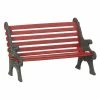 Department 56 Red Wrought Iron Park Bench From Dept 56