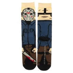 BioWorld Jason Voorhees 360 Crew Socks From Friday The 13th Apparel